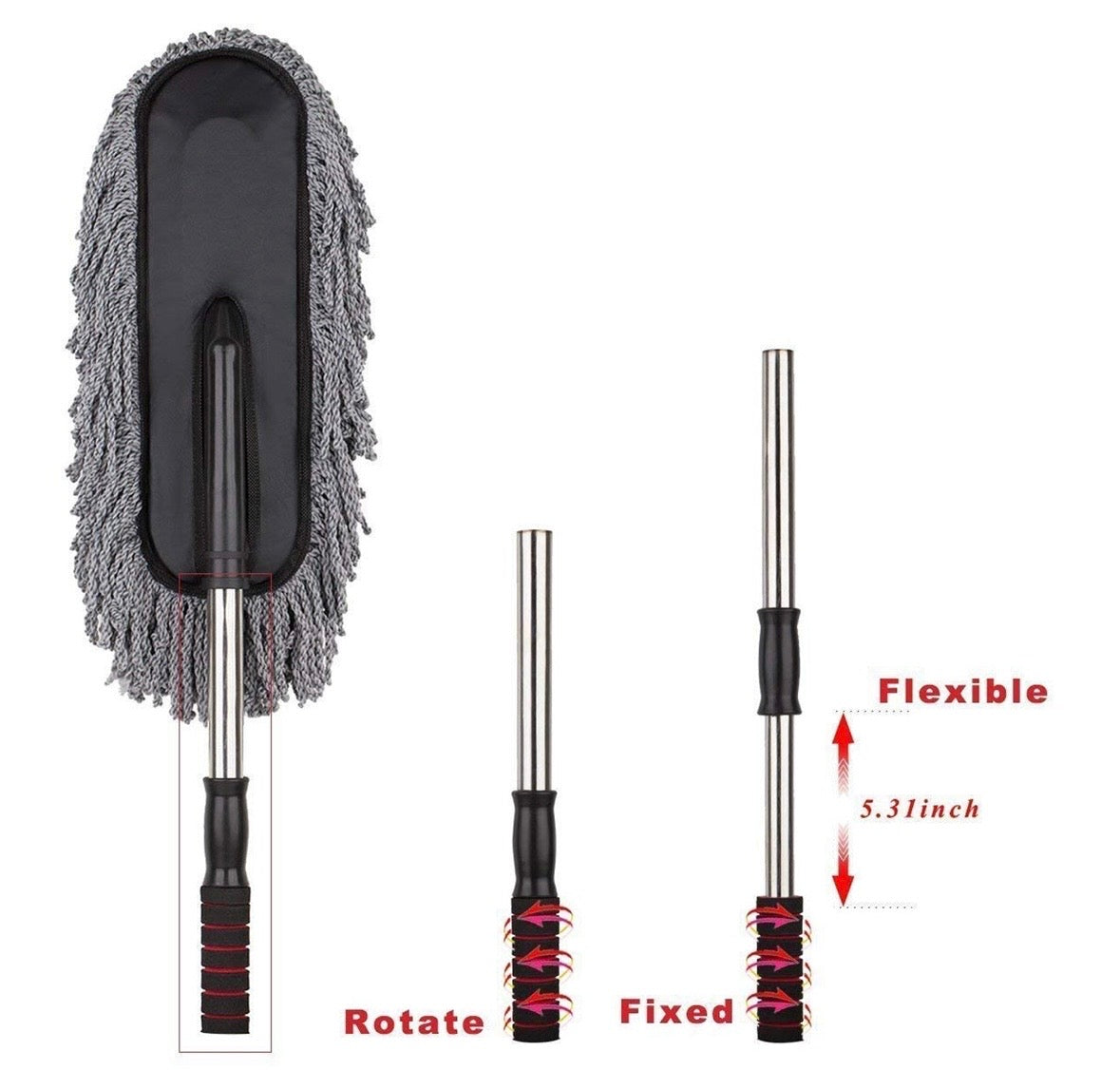 Car Duster – Retractable Handle Microfiber