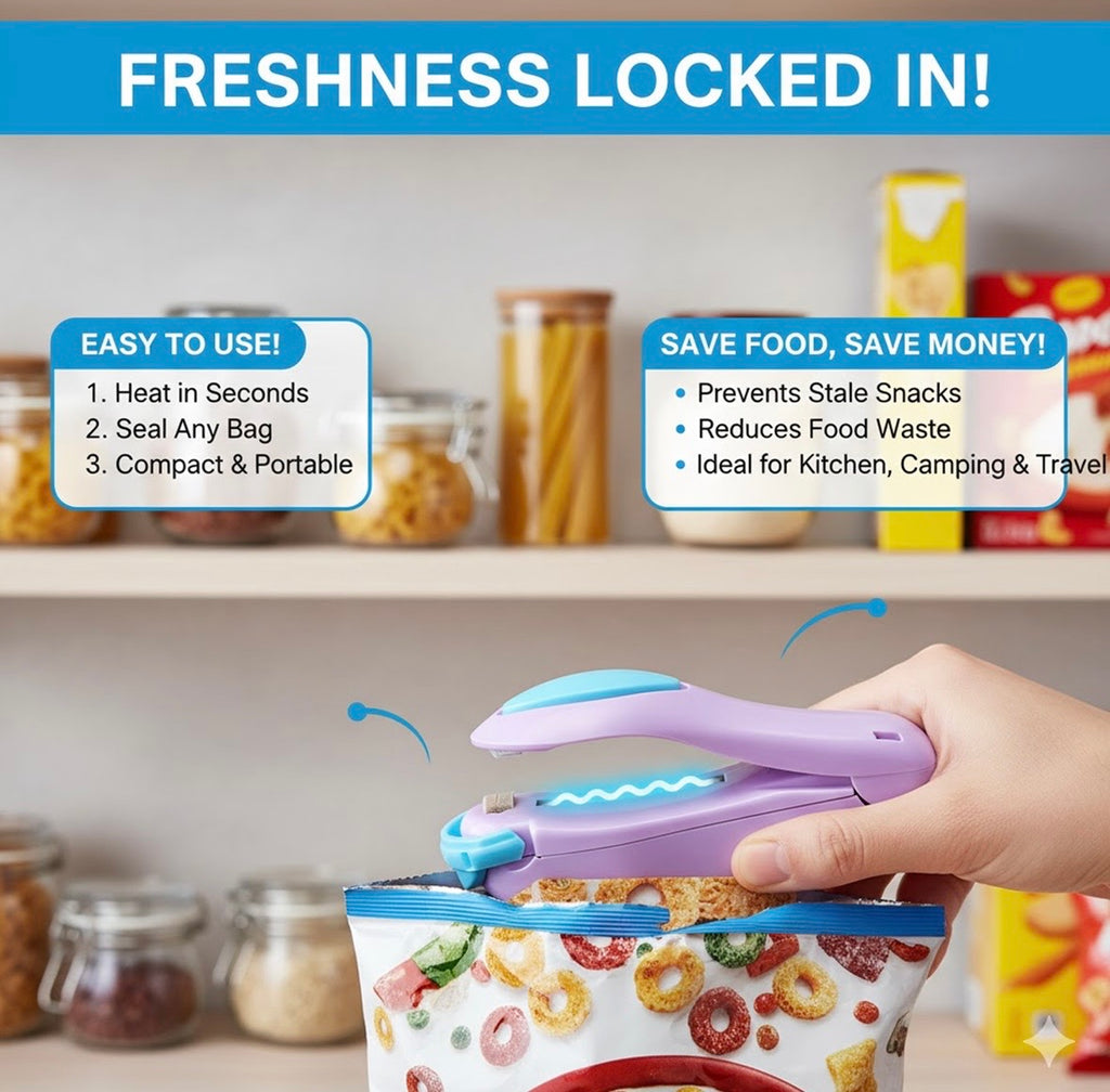 Mini Heat Sealer – Portable Food Bag Sealing Machine