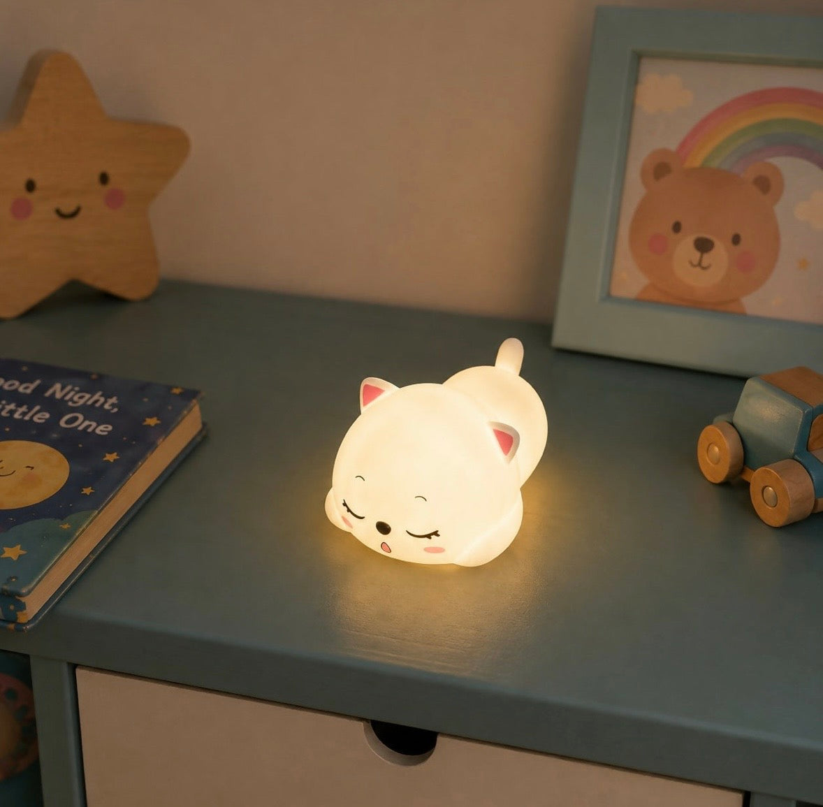 Sleeping Cat Night Lamp
