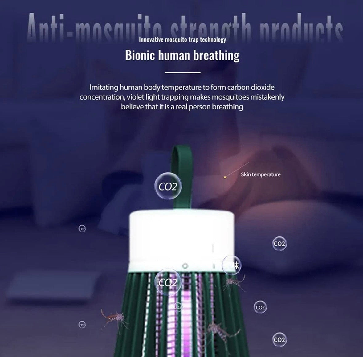 Mosquito Killer Lamp USB Powered For Home & Outdoor