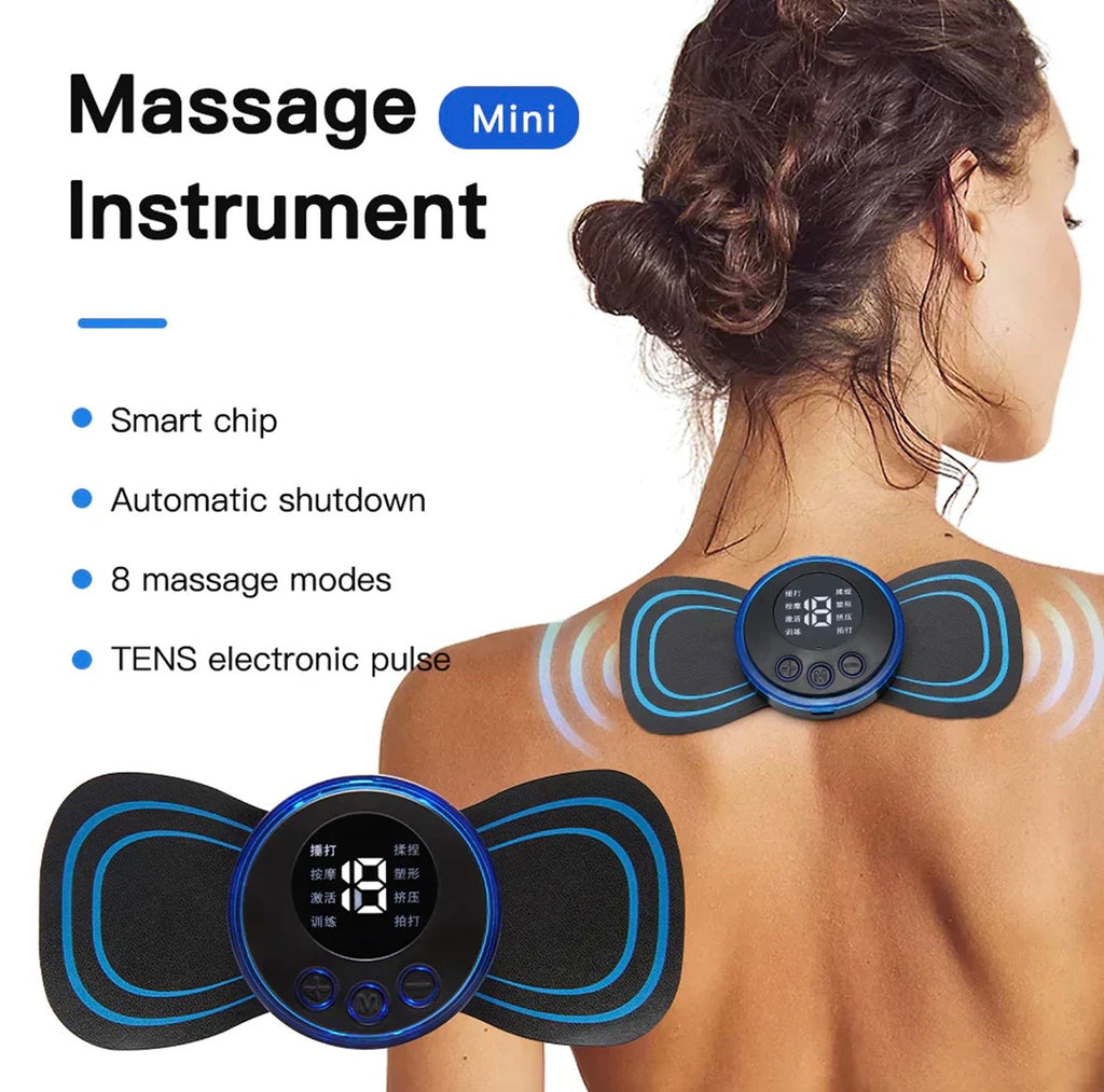 Portable USB Neck Massager – Electric EMS Relief