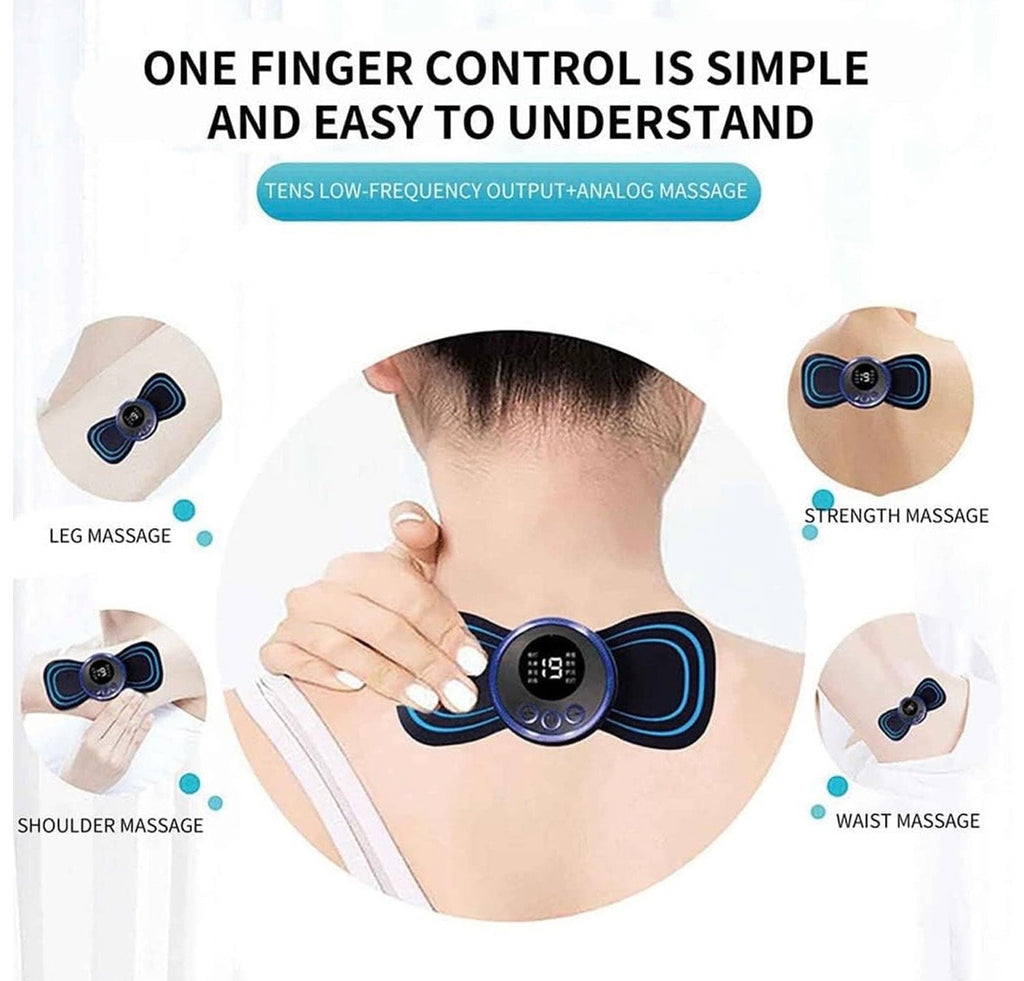 Portable USB Neck Massager – Electric EMS Relief
